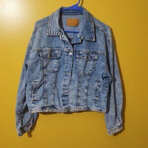 Tango Cropped Denim Jacket Size 8 (EU Size 40) Boho Western